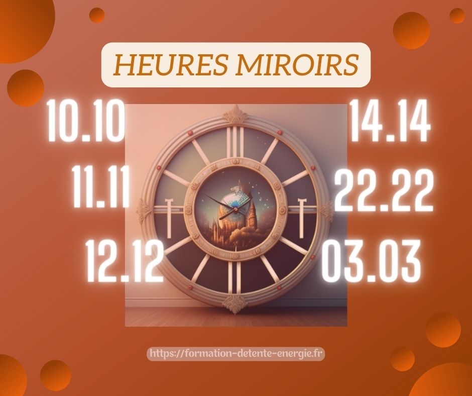 horloge symbolique magique et heures miroirs
